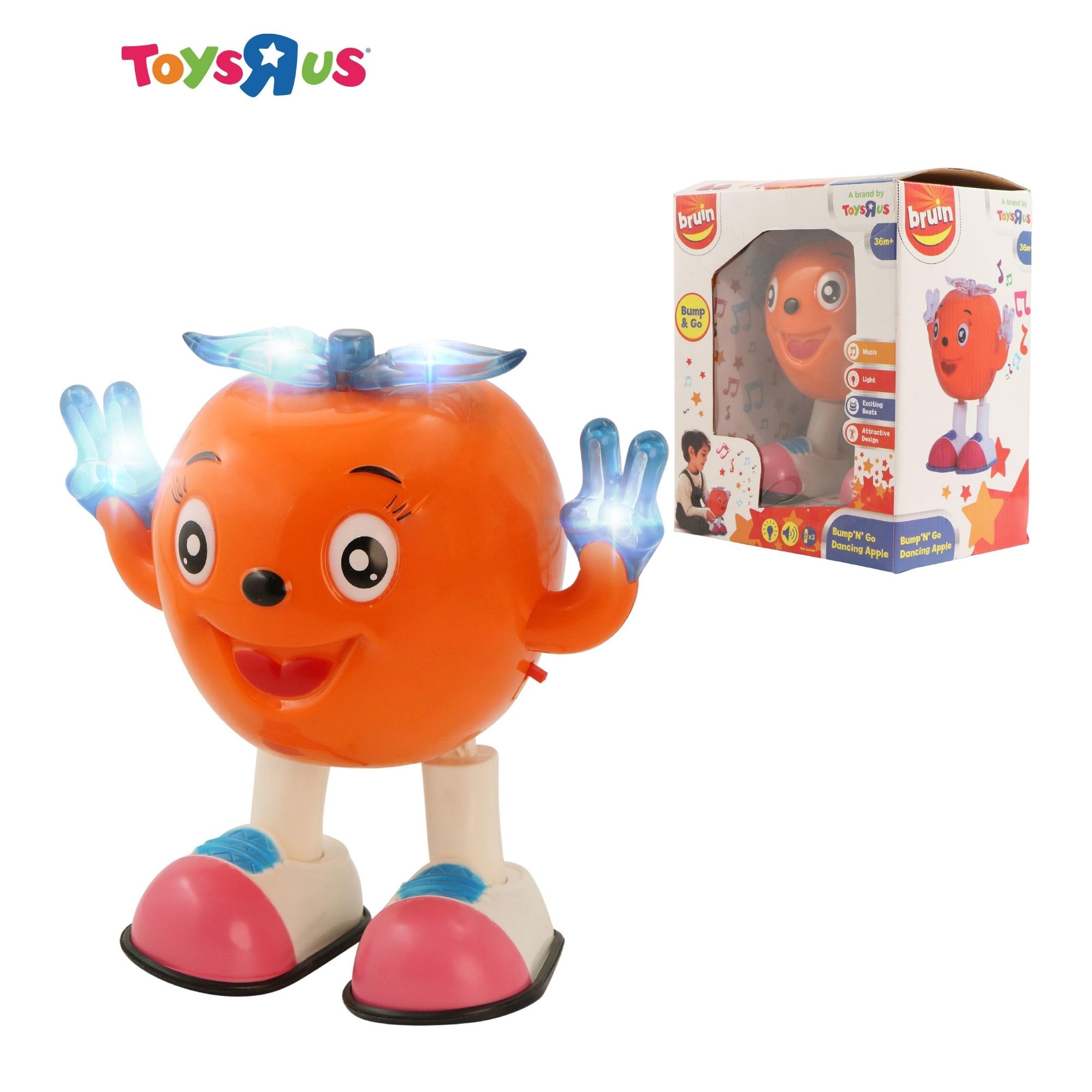 Buy Bruin Dancing Apple With Music And Light Feature For Kids Toysrus India Official Online Store